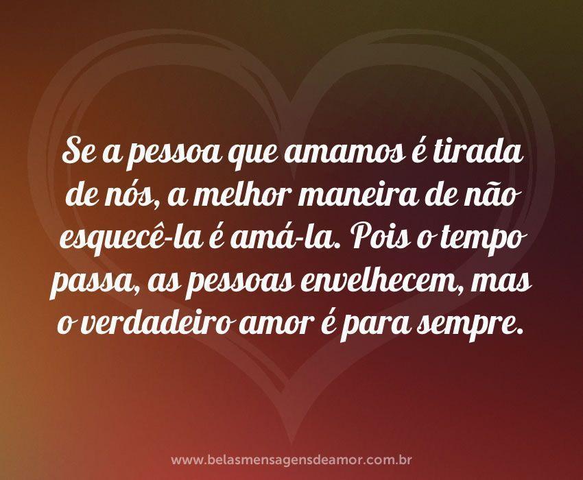 Se a pessoa que amamos - Belas Mensagens de Amor