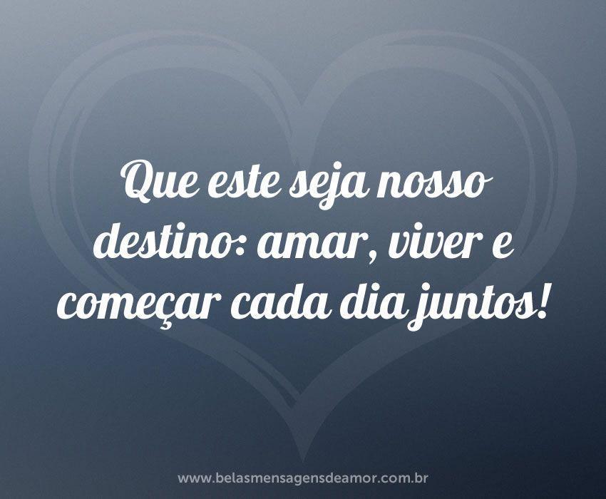 Nosso destino - Belas Mensagens de Amor