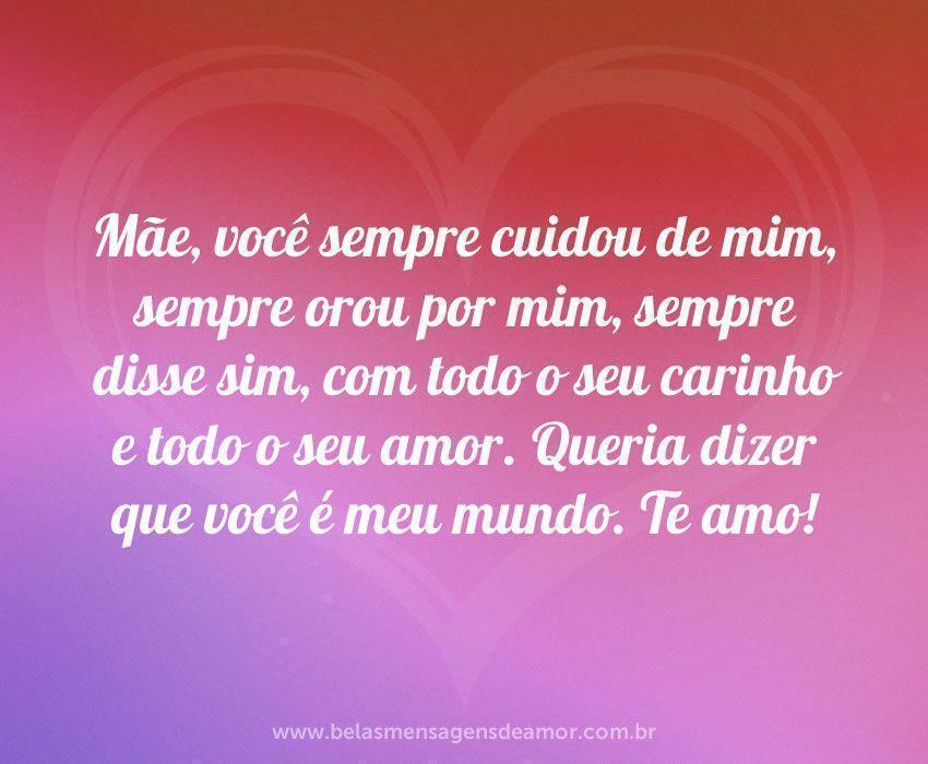 Mensagens de Amor para Mãe