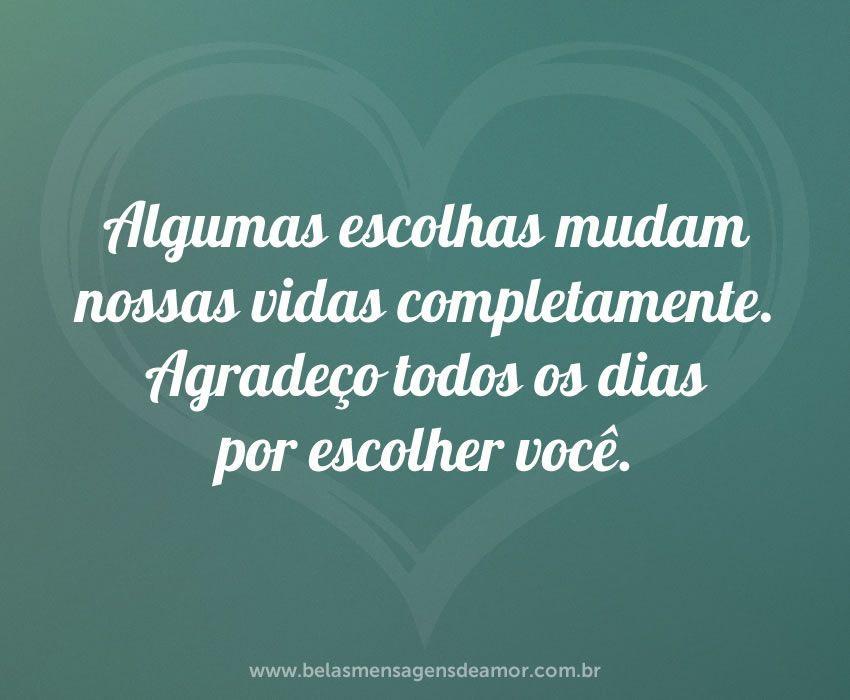 Agradeço todos os dias - Belas Mensagens de Amor